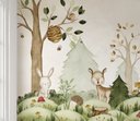 Ver imagem 2 de Papel de parede infantil bosque safári quarto de bebê 1M² VR374