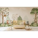 Ver imagem 5 de Papel de parede infantil bosque safári quarto de bebê 1M² VR374