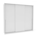 Ver imagem 2 de Guarda-roupa Casal Porto 3 Portas 4 Gavetas Branco - Politorno