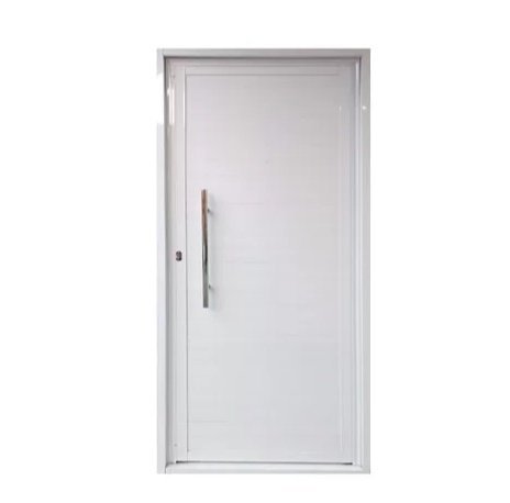 Porta Lambril Aluminio Branco com Puxador 2.10x0.80 Lado Esquerdo