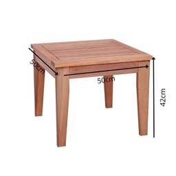 Conjunto para Jardim com 1 Sofá 2 Poltronas 1 Mesa de Centro Madeira Maciça Cairo  - 7