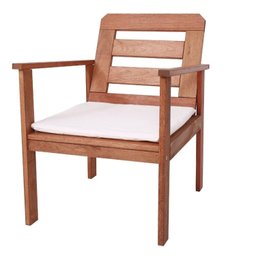 Conjunto para Jardim com 1 Sofá 2 Poltronas 1 Mesa de Centro Madeira Maciça Cairo  - 8