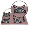 Fogão Cooktop a Gás Chapa 4 Bocas Ultra Chama 127/220v Marmo Marmorizado Rosa - 4