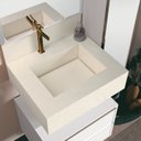 Ver imagem 1 de Bancada em Porcelanato para Banheiro 60cm Max com Cuba Esculpida