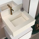 Ver imagem 1 de Bancada em Porcelanato para Banheiro 60cm Max com Cuba Esculpida