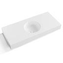 Ver imagem 2 de Bancada Banheiro com Cuba Esculpida Redonda Cristal 80 Cm