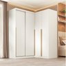Guarda-roupa Modular de Canto 2 Peças 4 Portas com 2 Portas de Correr Jade CabeCasa MadeiraOriginals - 1