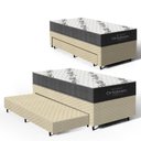 Ver imagem 1 de Cama Box com Colchão de Espuma D33 Ortobom Airtech 100 + Auxiliar de Espuma Unique Solteiro 88cm