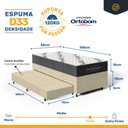 Ver imagem 6 de Cama Box com Colchão de Espuma D33 Ortobom Airtech 100 + Auxiliar de Espuma Unique Solteiro 88cm
