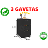 Gaveteiro Organizador Com 03 Gavetas P/ Lavanderia Luxo AJL STORE - 6