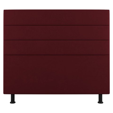Cabeceira Cama Box Casal King Size Malik 195cm Suede Bordô - Abmaza