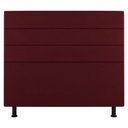 Ver imagem 1 de Cabeceira Cama Box Casal King Size Malik 195cm Suede Bordô - Abmaza