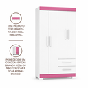 Ver imagem 3 de Guarda-Roupa Solteiro 4 Portas 2 Gavetas NT6010 Branco Notavel Moveis