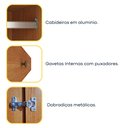 Ver imagem 7 de Guarda-Roupa Casal 6 Portas 8 Gavetas 270cm Sevilla