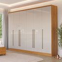 Ver imagem 1 de Guarda-Roupa Casal 6 Portas 8 Gavetas 270cm Sevilla