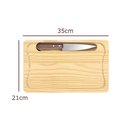 Ver imagem 2 de Tábua de Carne de Madeira Pinus com Faca - Stolf