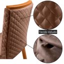 Ver imagem 5 de Mesa de Jantar Aida 90 cm Tampo MDF Vidro Canto Copo com 4 Cadeiras Lira