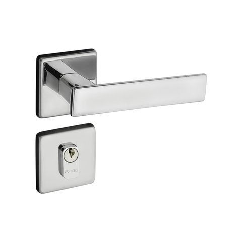 Fechadura Quadra Cromado Premium Externa