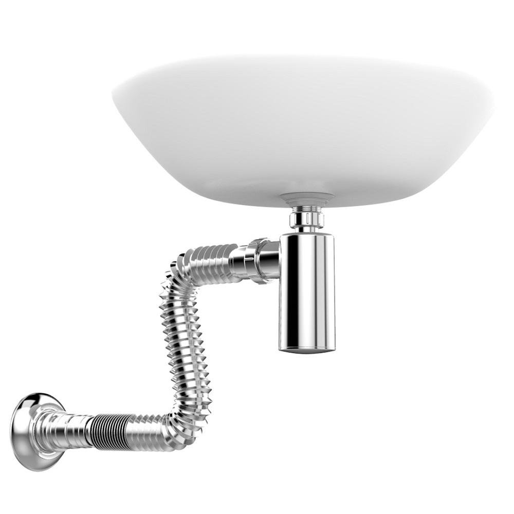 Sifão Tubo Extensivo Universal Cromado c/Copo Blukit Kit c/2 - 3