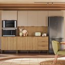 Ver imagem 1 de Cozinha Completa 10 Portas 3 Gavetas com Painel Ripado 3d Design Moderno