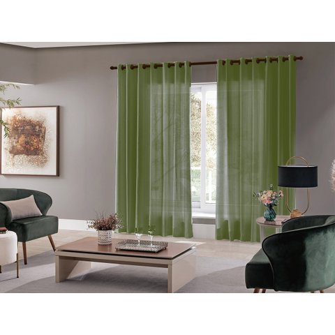 Cortina Sala Quarto Escritório Roma 300x250 Admirare:Verde