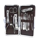 Ver imagem 1 de Kit Unha Manicure/pedicure Inox 12 Peças + Estojo