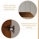 Ver imagem 5 de Armário Aéreo 3 Portas 120cm Celeste Bege/Cinamomo/Offwhite