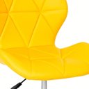Ver imagem 5 de Cadeira de Escritório com Base Giratória Estofada Slim Vegas Amarelo