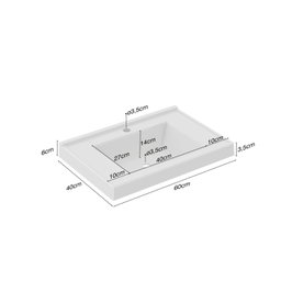 Conjunto para Banheiro 1 Gabinete Espelhado com Cuba 1 Espelheira Blanc Móveis Bosi - 8
