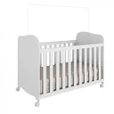 Ver imagem 5 de Quarto de Bebê Berço e Cômoda 4 Gavetas 100% MDF Mimo Espresso Móveis Branco Brilho
