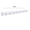 Ver imagem 2 de Arandela Camarim 7 Lâmpadas 83cm Alumínio Branco com Botão RL
