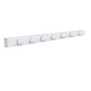 Ver imagem 1 de Arandela Camarim 7 Lâmpadas 83cm Alumínio Branco com Botão RL