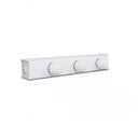 Ver imagem 3 de Arandela Camarim 7 Lâmpadas 83cm Alumínio Branco com Botão RL