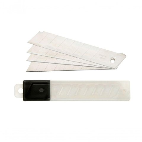 Lamina Estilete 18mm 10pcs Brasfort Blister. C-10pcs