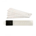 Ver imagem 1 de Lamina Estilete 18mm 10pcs Brasfort Blister. C-10pcs