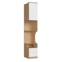 Ver imagem 1 de Mesa de Cabeceira Modulada Reto 1 Porta 2 Gavetas Elegance Branco