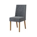 Ver imagem 6 de Conjunto Sala de Jantar Mesa Lisa 160cm Tampo MDF Vidro Canto Reto 6 Cadeiras Flavia