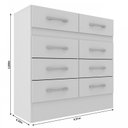 Ver imagem 3 de Cômoda Central 8 Gavetas Cor Branca