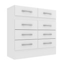 Ver imagem 2 de Cômoda Central 8 Gavetas Cor Branca