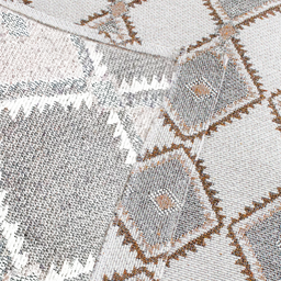 Tapete Hall Apartamento Antiderrapante 1.40m X 2.00m Decoração Tear Artesanal Jacquard Geométrico Ca - 4