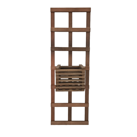 1 Treliça 30x90 + 1 Cachepô 18x18 Jardim Vertical Eucalipto