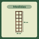 Ver imagem 4 de 1 Treliça 30x90 + 1 Cachepô 18x18 Jardim Vertical Eucalipto