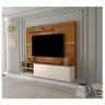 Painel Para Tv 75" Com Prateleira E Porta New Carvalho - 1
