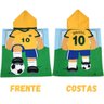 Toalha Poncho de Praia Infantil com Capuz Jogador de Futebol - 2
