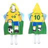 Toalha Poncho de Praia Infantil com Capuz Jogador de Futebol - 1