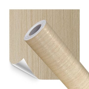 Papel de Parede Adesivo Lavavel 3d Madeira Freijó Marfim 500x60cm