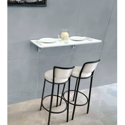 Mesa Dobrável - 91,5x40 - Cozinha, Quarto, Sala - Multiuso (cor Branca) - 6