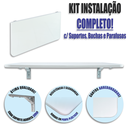 Ver imagem 2 de Mesa Dobrável de Parede Multiuso Retangular MDP 91.5x40cm Branco