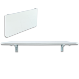 Mesa Dobrável - 91,5x40 - Cozinha, Quarto, Sala - Multiuso (cor Branca) - 1