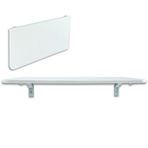 Mesa Dobrável - 91,5x40 - Cozinha, Quarto, Sala - Multiuso (cor Branca)